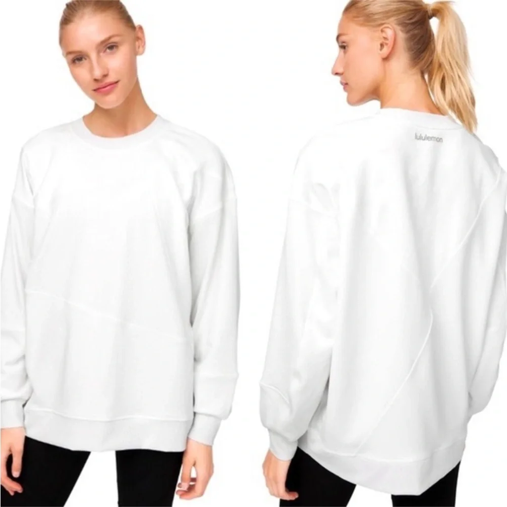 Lululemon Perfectly Oversized
Patchwork Crew Sweatshirt Ribbed - Picture 2 of 9